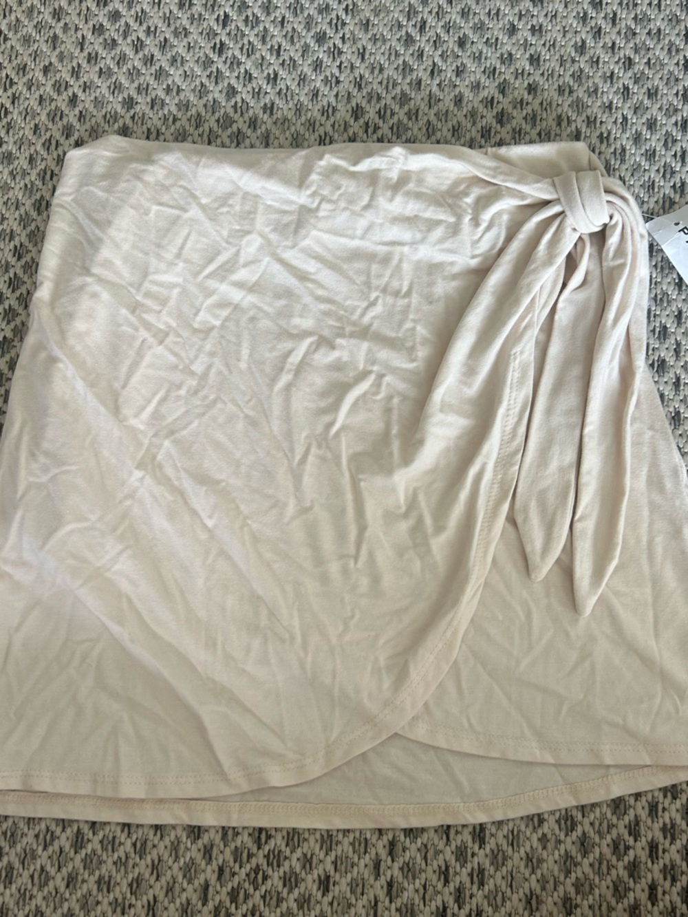 PacSun Light Cream Wrap Skirt with Side Tie